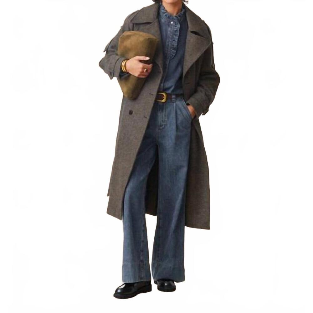 NEW SUNCOO emo wool coat in choco